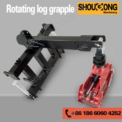 Skid steer loader Swivel log grapple