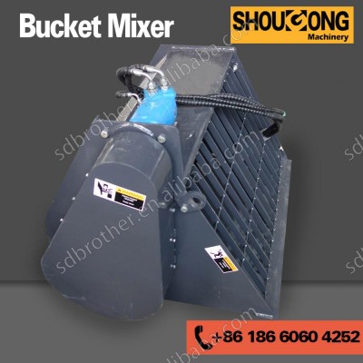 Mixing bucket, concrete mixers for skid steer loader